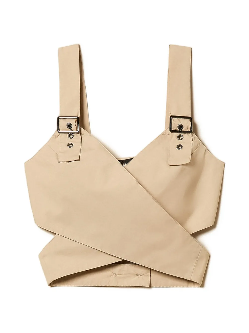 Топ из поплина с пряжкой Twinset, бежевый
Топ из поплина с пряжкой Twinset, бежевый