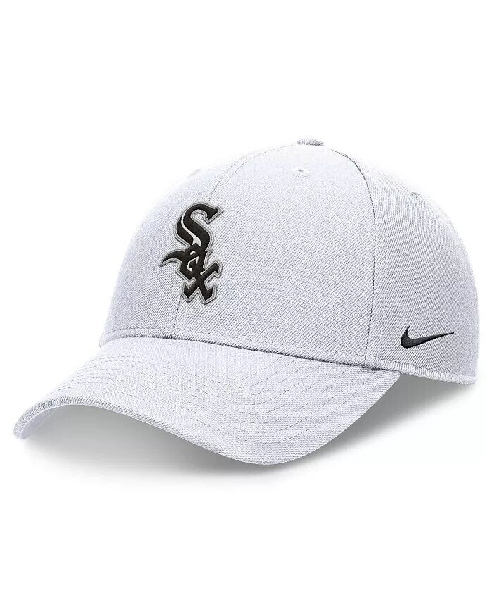 Мужская белая регулируемая кепка Chicago White Sox Evergreen Club Performance Nike, белый 
Мужская белая регулируемая кепка Chicago White Sox Evergreen Club Performance Nike, белый