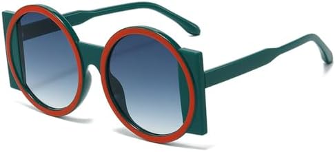 Женские солнцезащитные очки большого размера, круглые, контрастные оттенки, защита от УФ-излучения UV400, мужские солнцезащитные очки в стиле ретро с градиентным покрытием MTZJH, 2
Женские солнцезащитные очки большого размера, круглые, контрастные оттенки, защита от УФ-излучения UV400, мужские солнцезащитные очки в стиле ретро с градиентным покрытием MTZJH, 2