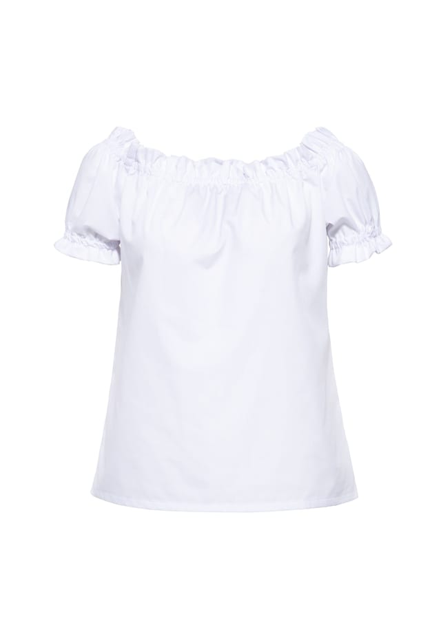 Блузка Кармен с оборками Queen Kerosin, белый
Блузка Кармен с оборками Queen Kerosin, белый