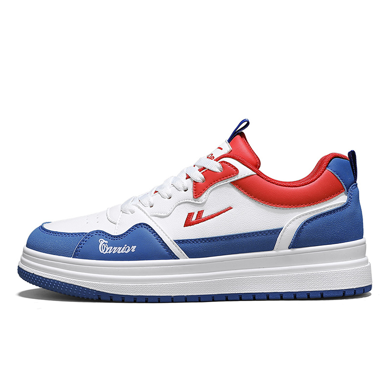 WARRIOR Высокие износостойкие легкие противоскользящие низкие скейтерские кроссовки мужские белый черный серый - белый синий красный, цвет White Blue Red
WARRIOR Высокие износостойкие легкие противоскользящие низкие скейтерские кроссовки мужские белый черный серый - белый синий красный, цвет White Blue Red