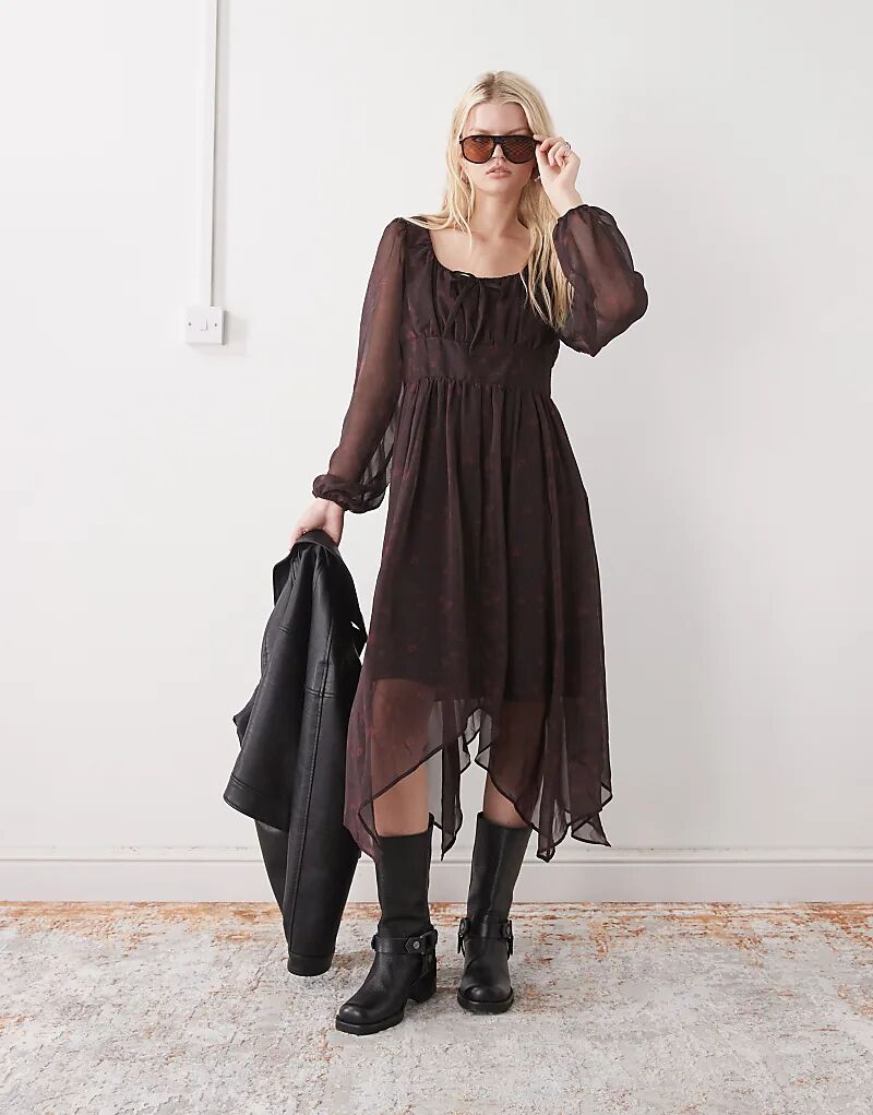 Платье миди Reclaimed Vintage Winter Prairie с асимметричным подолом, бордово-красный, с узором пейсли
Платье миди Reclaimed Vintage Winter Prairie с асимметричным подолом, бордово-красный, с узором пейсли