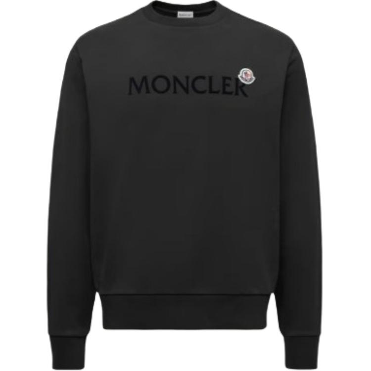Толстовка с круглым вырезом и принтом логотипа Moncler, черный
Толстовка с круглым вырезом и принтом логотипа Moncler, черный