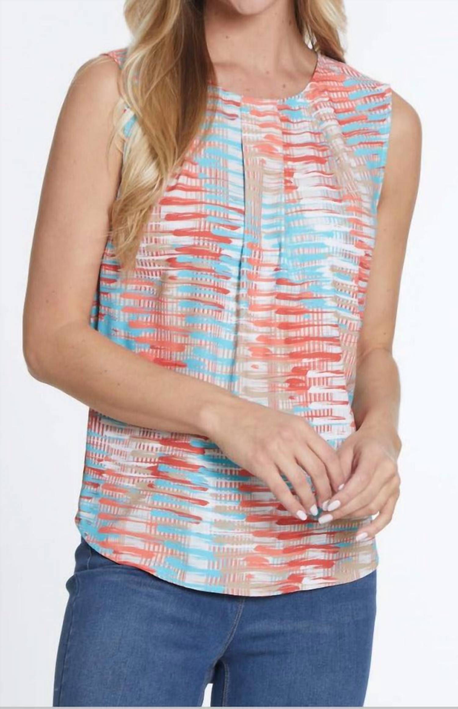 Топ без рукавов на пуговицах сзади, многоцветный Multiples, цвет multi
Топ без рукавов на пуговицах сзади, многоцветный Multiples, цвет multi