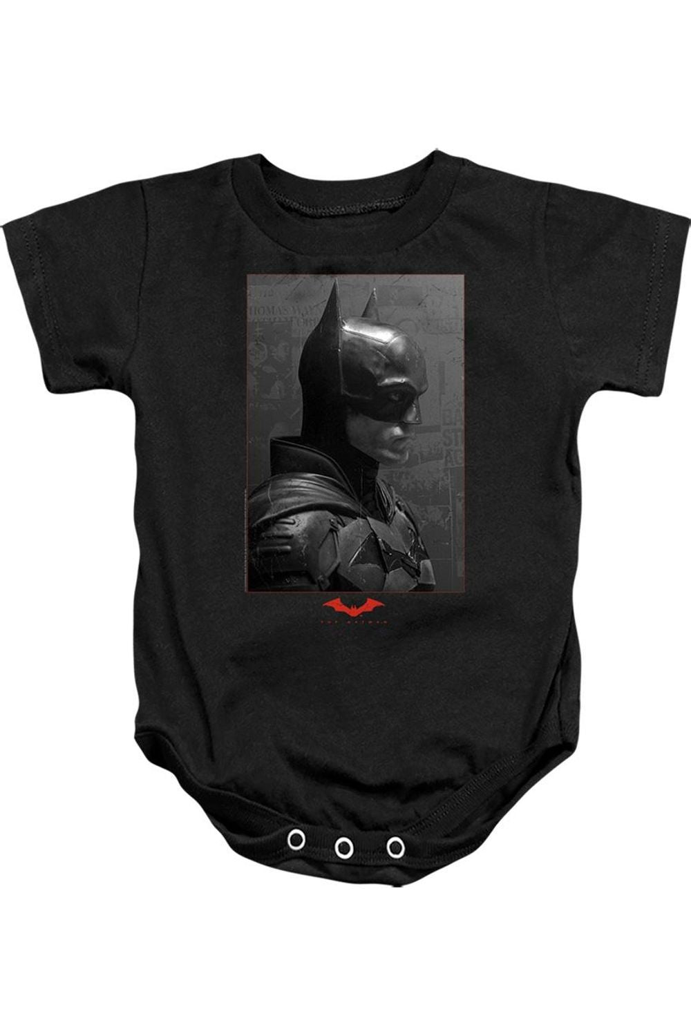 Детский комбинезон "Бэтмен" (2022) с принтом "Поношенный портрет" Gildan, черный
Детский комбинезон "Бэтмен" (2022) с принтом "Поношенный портрет" Gildan, черный