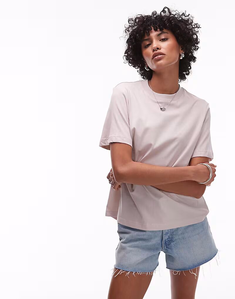 & Other Stories свободная футболка с коротким рукавом светло-розового цвета
& Other Stories свободная футболка с коротким рукавом светло-розового цвета