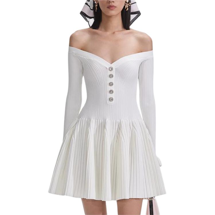 Self-portrait Автопортрет Длинное платье с рукавами Pure White
Self-portrait Автопортрет Длинное платье с рукавами Pure White