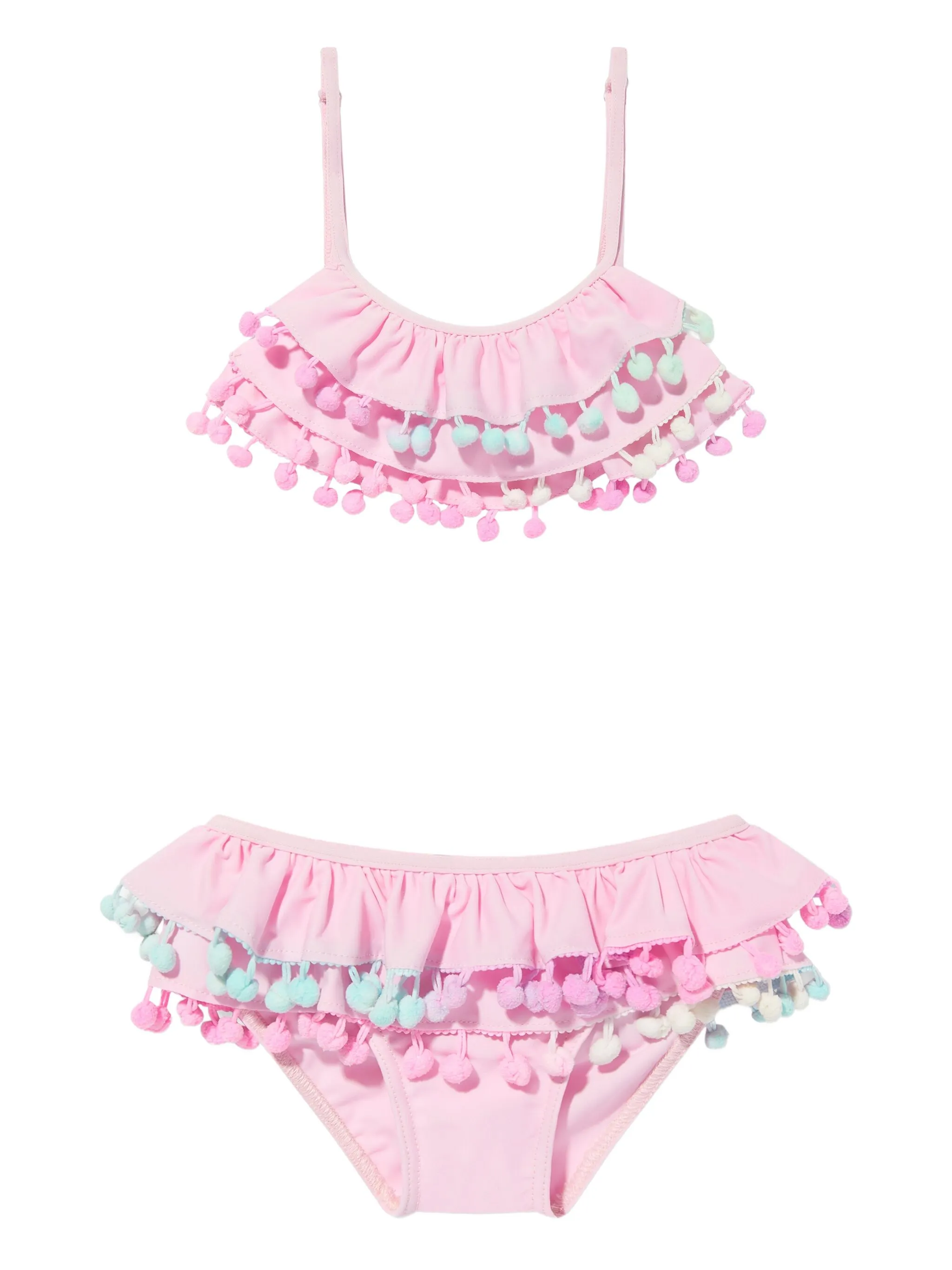 Бикини с оборками и помпонами Seliniaction Kids, розовый
Бикини с оборками и помпонами Seliniaction Kids, розовый