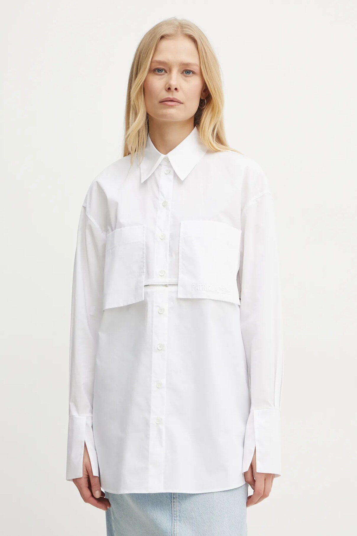 Хлопковая рубашка Patrizia Pepe, белый
Хлопковая рубашка Patrizia Pepe, белый
