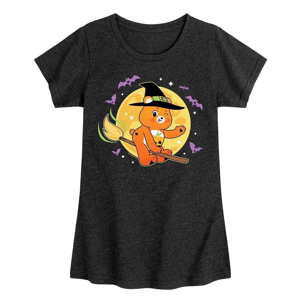 Футболка с рисунком «Медведь-ведьма» для девочек «Хэллоуин» Licensed Character, черный 
Футболка с рисунком «Медведь-ведьма» для девочек «Хэллоуин» Licensed Character, черный