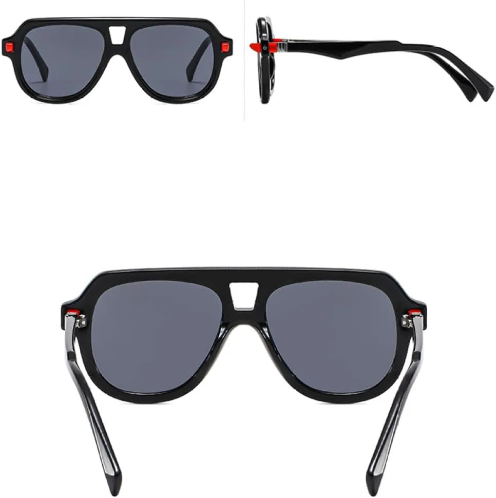 Модные квадратные солнцезащитные очки для женщин и мужчин с двойной перемычкой, солнцезащитные очки с защитой от УФ-излучения UV400 MTZJH, Transparent Grey
Модные квадратные солнцезащитные очки для женщин и мужчин с двойной перемычкой, солнцезащитные очки с защитой от УФ-излучения UV400 MTZJH, Transparent Grey