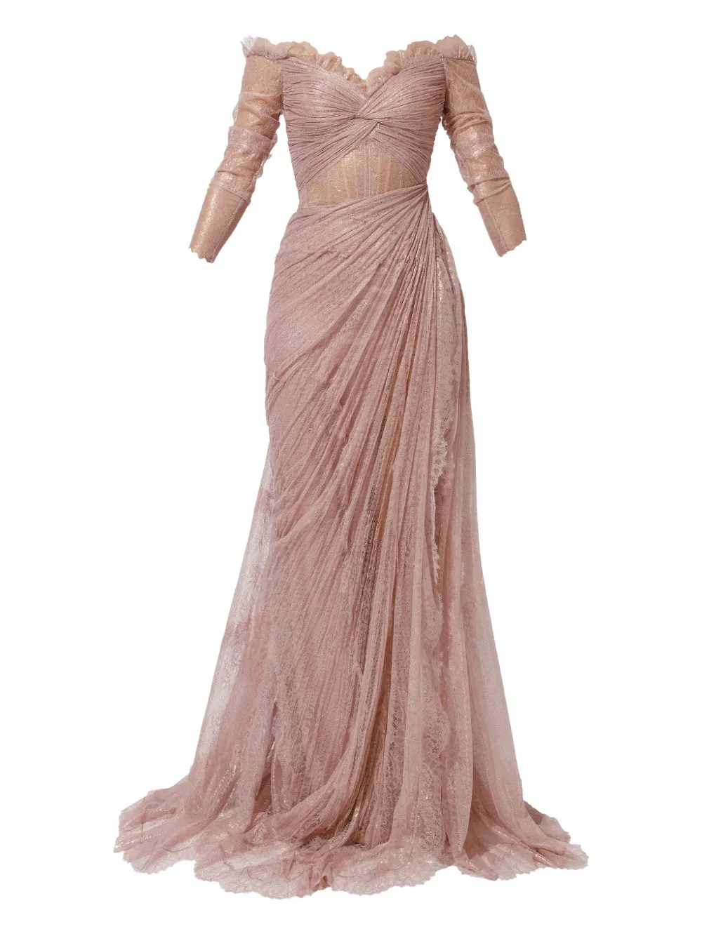 Платье из плиссированного кружева Iris Serban, розовый
Платье из плиссированного кружева Iris Serban, розовый