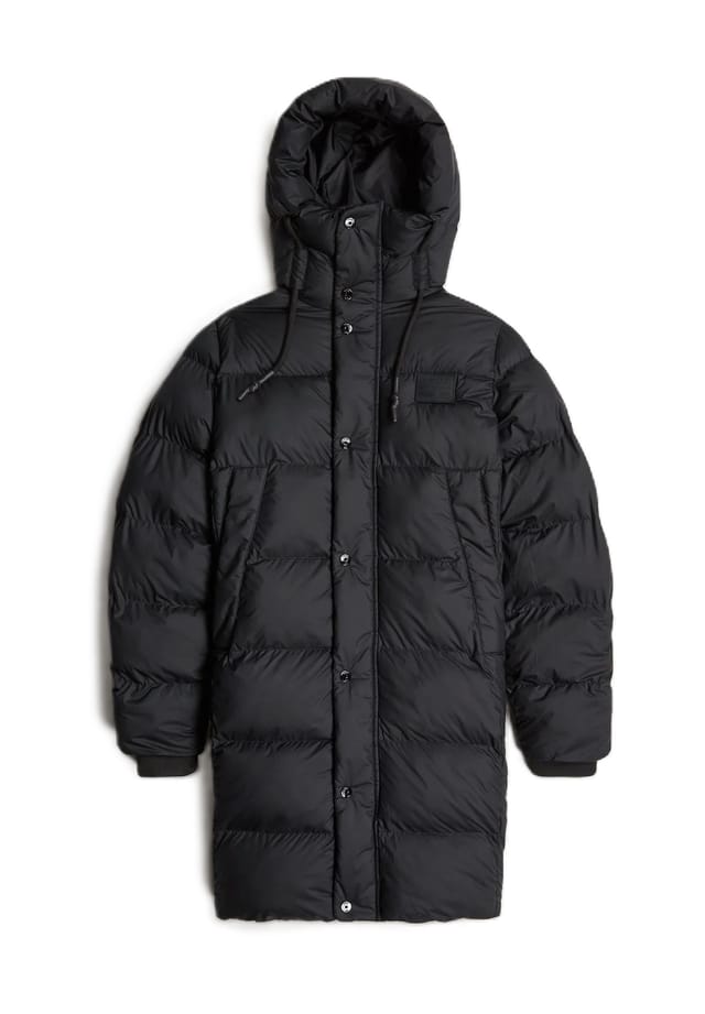 Стеганое пальто с завязкой и фирменной нашивкой G-Star Raw, черный 
Стеганое пальто с завязкой и фирменной нашивкой G-Star Raw, черный