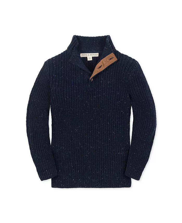 Органический кардиган с воротником-стойкой для мальчиков и девочек Hope & Henry, синий
Органический кардиган с воротником-стойкой для мальчиков и девочек Hope & Henry, синий