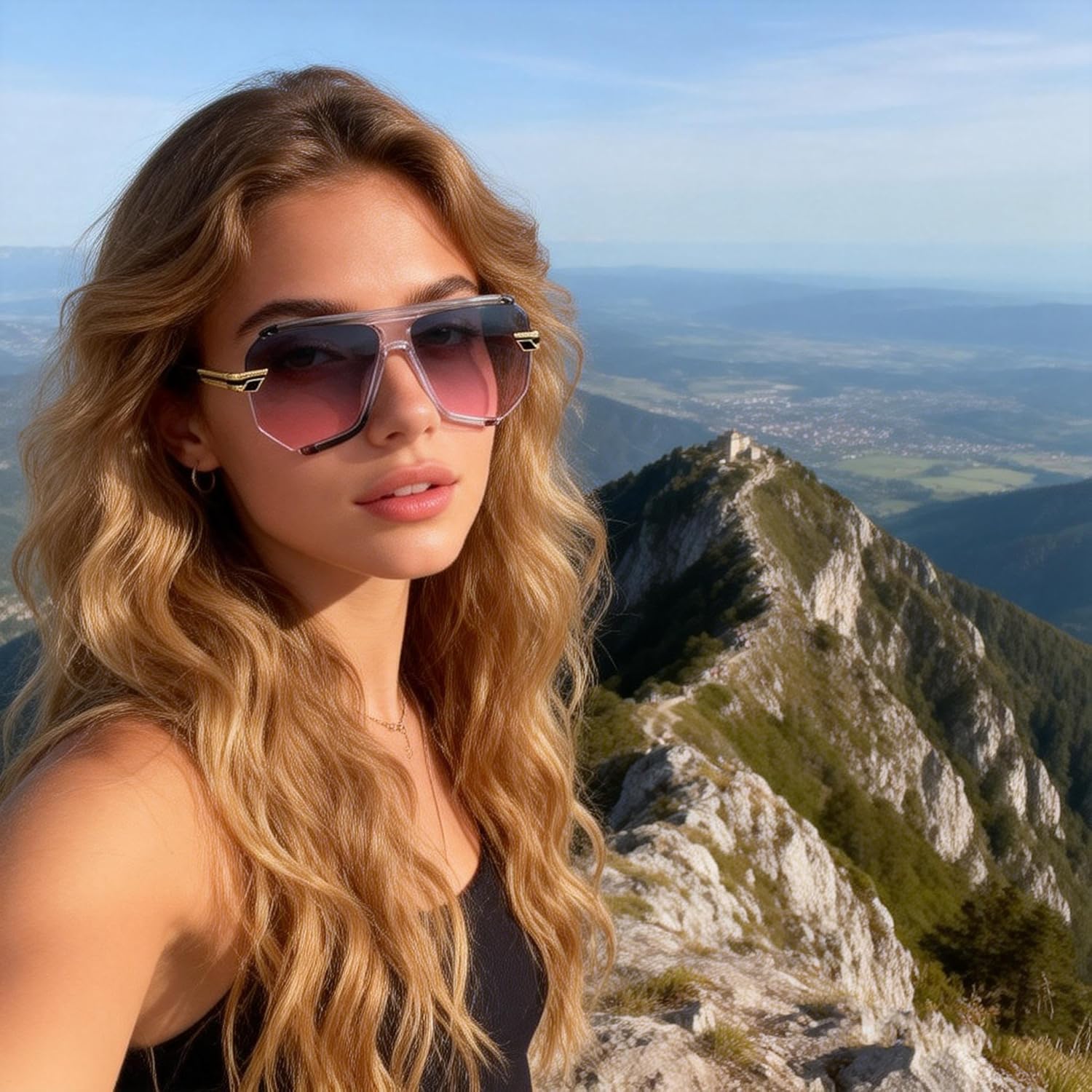 bullabulling Модные большие солнцезащитные очки-пилот для мужчин, ретро-солнцезащитные очки в полуободковой оправе для женщин, плоские солнцезащитные очки UV400, Gray Pink
bullabulling Модные большие солнцезащитные очки-пилот для мужчин, ретро-солнцезащитные очки в полуободковой оправе для женщин, плоские солнцезащитные очки UV400, Gray Pink