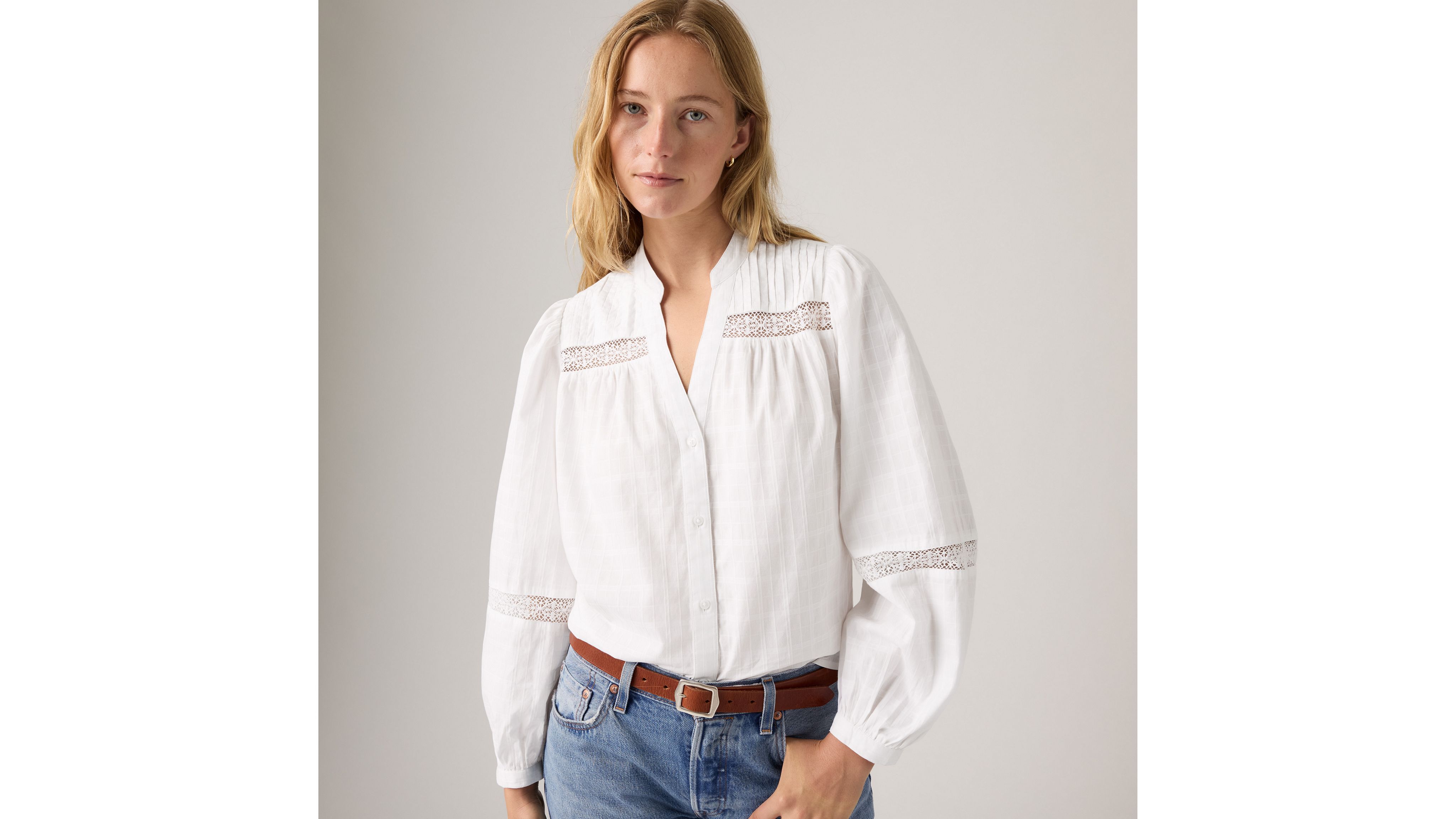 Блузка Madeline с длинными рукавами Levi's, Bright White - White
Блузка Madeline с длинными рукавами Levi's, Bright White - White