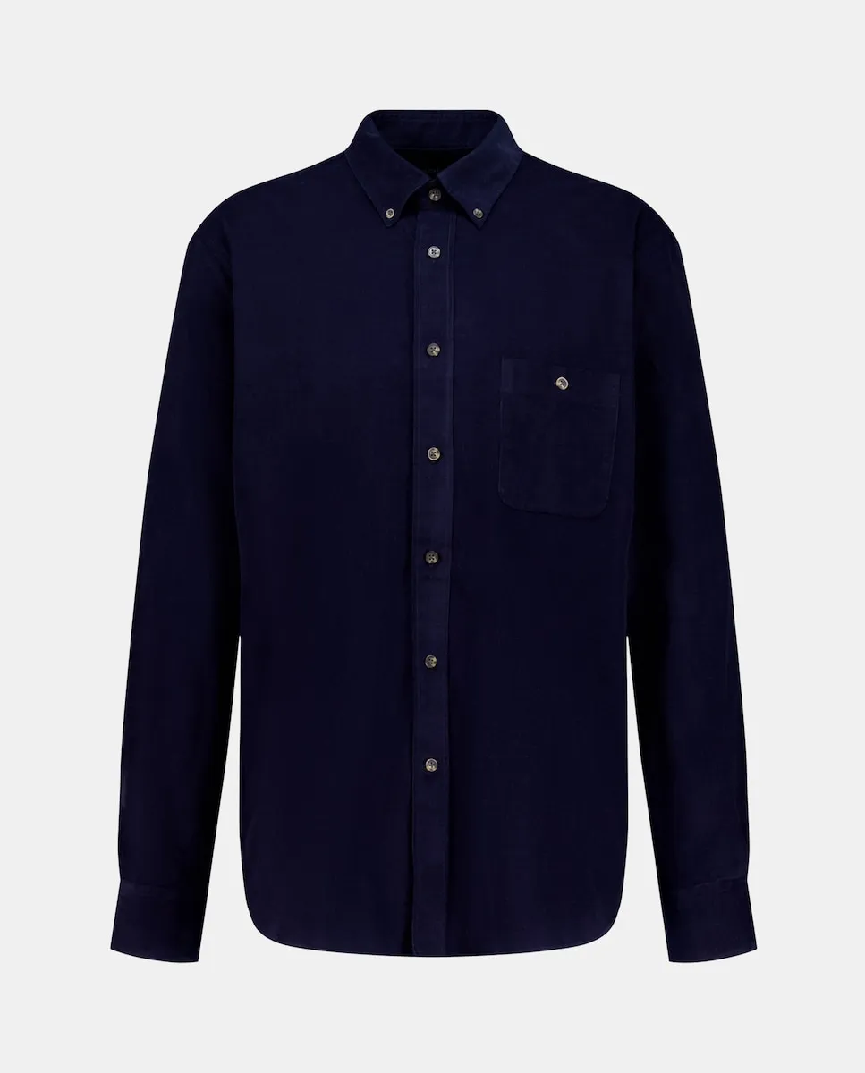 Рубашка из вельвета с длинным рукавом, однотонная Dustin, темно-синий
Рубашка из вельвета с длинным рукавом, однотонная Dustin, темно-синий