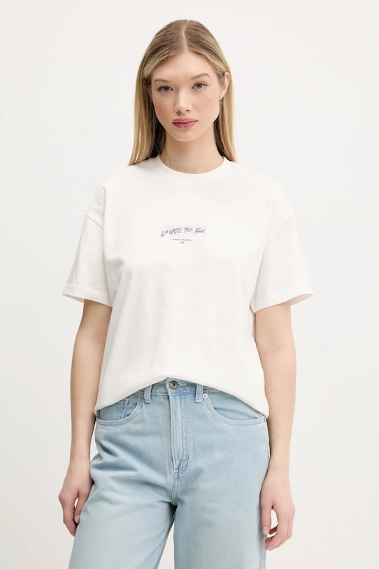 Хлопковая футболка Vans, белый
Хлопковая футболка Vans, белый