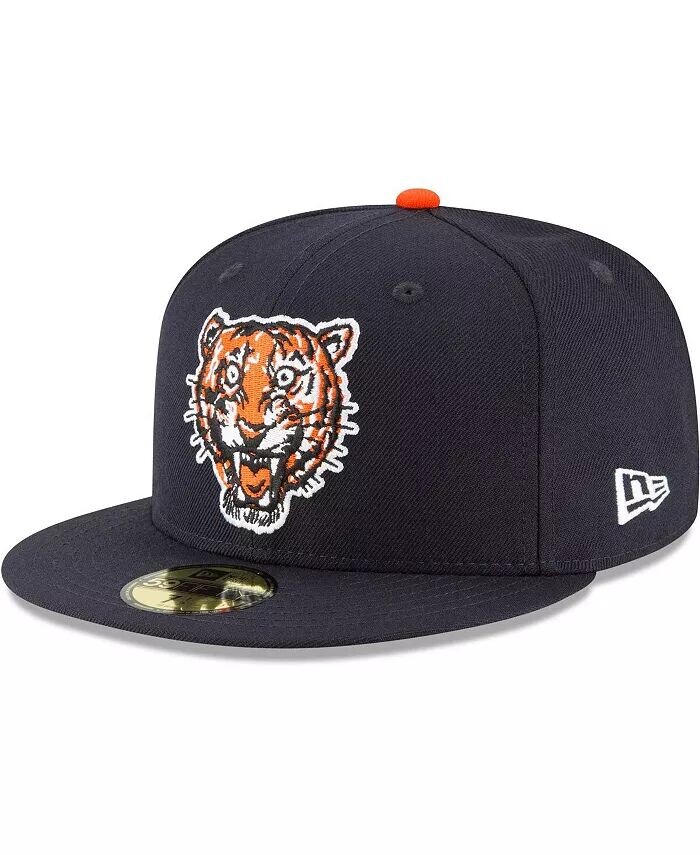 Мужская темно-синяя шляпа Detroit Tigers Cooperstown Collection Wool 59FIFTY New Era, синий 
Мужская темно-синяя шляпа Detroit Tigers Cooperstown Collection Wool 59FIFTY New Era, синий