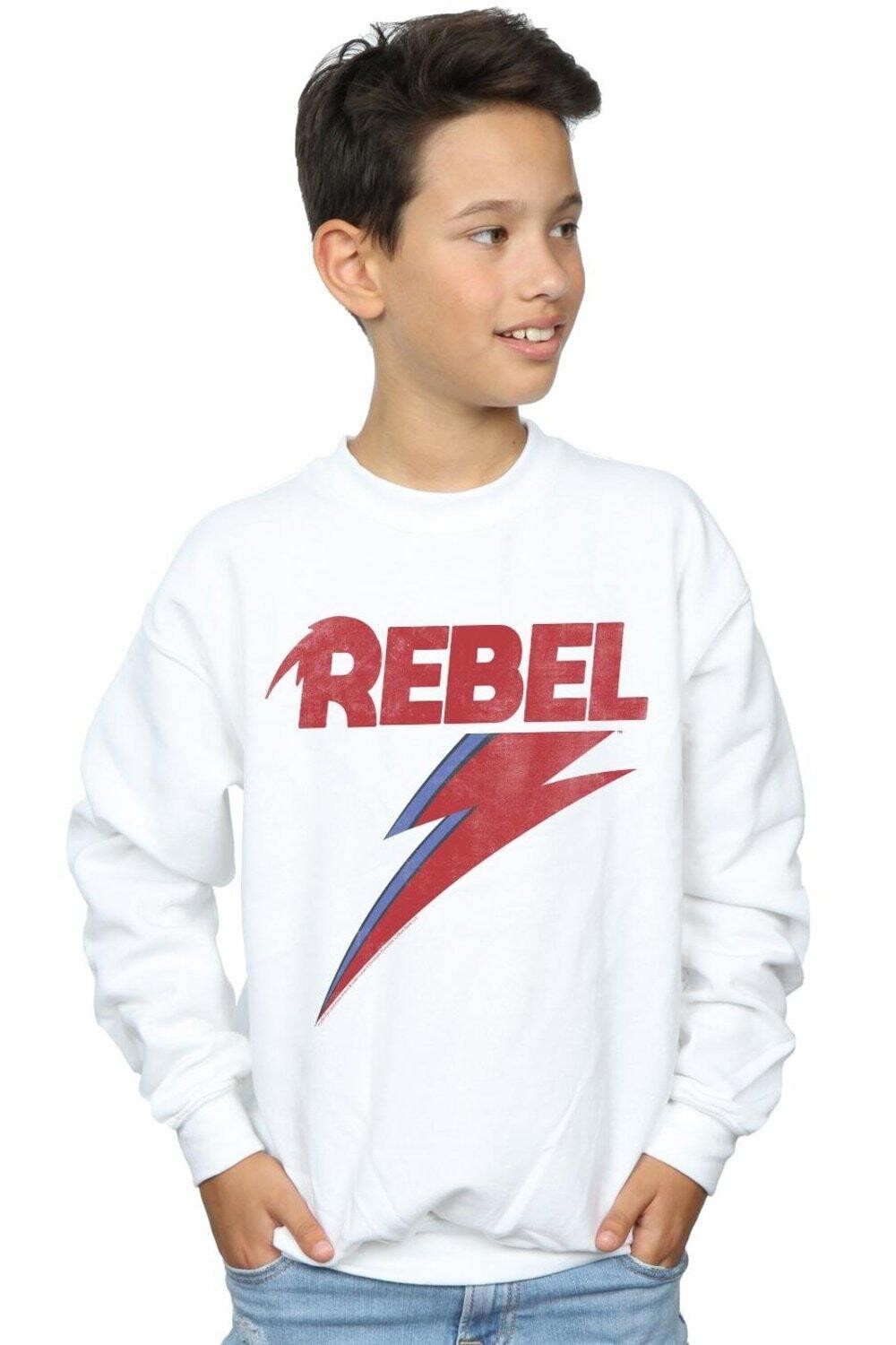 Толстовка с потертостями Rebel David Bowie, белый
Толстовка с потертостями Rebel David Bowie, белый