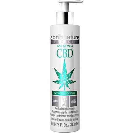 Мгновенная маска Cbd - Увлажняющая маска - 200 мл - Для всех типов волос Abril Et Nature
Мгновенная маска Cbd - Увлажняющая маска - 200 мл - Для всех типов волос Abril Et Nature