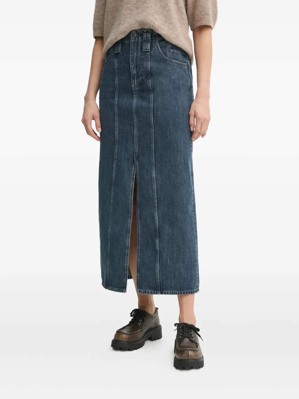 Миди-юбка с разрезом спереди G-Star Raw, синий
Миди-юбка с разрезом спереди G-Star Raw, синий