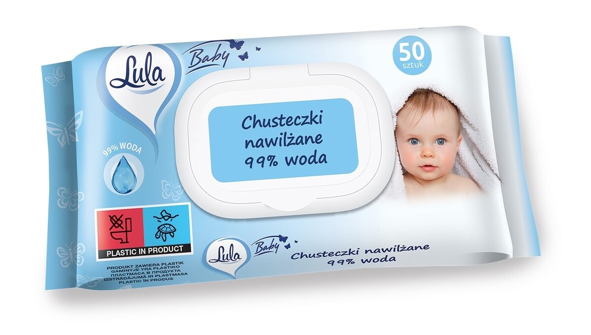 LULA Baby Влажные салфетки для младенцев и детей - 99% вода 1 упаковка - 50 шт Inna
LULA Baby Влажные салфетки для младенцев и детей - 99% вода 1 упаковка - 50 шт Inna