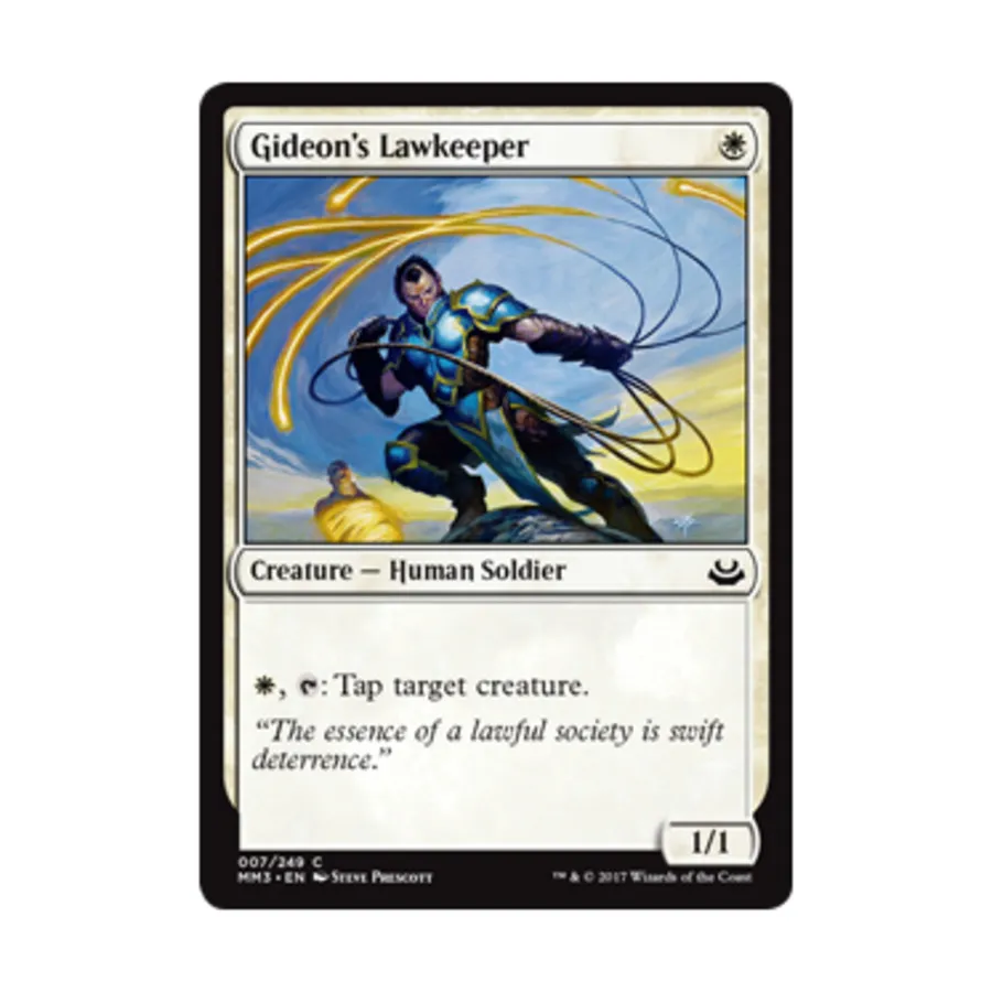 CCG Законник Гидеона (клавиша), MTG - Modern Masters 2017
CCG Законник Гидеона (клавиша), MTG - Modern Masters 2017