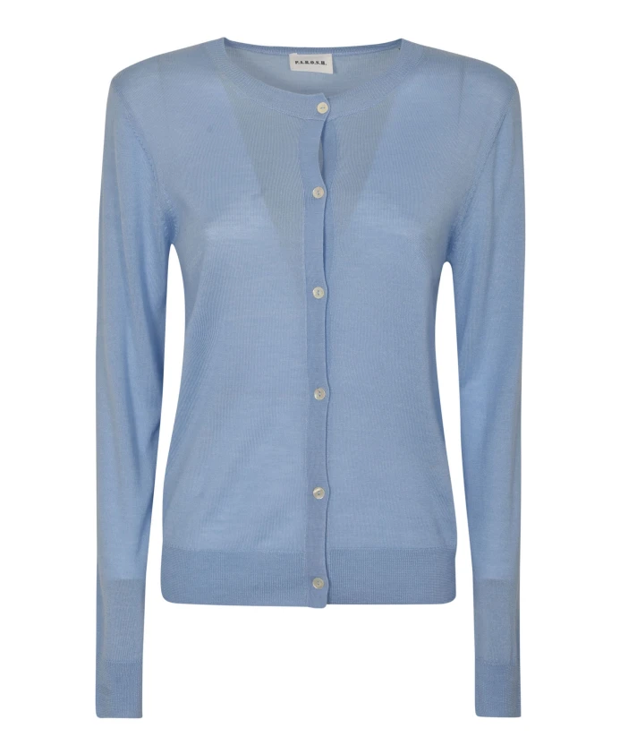 Нежно-Голубой тонкий кардиган P.A.R.O.S.H., синий
Нежно-Голубой тонкий кардиган P.A.R.O.S.H., синий