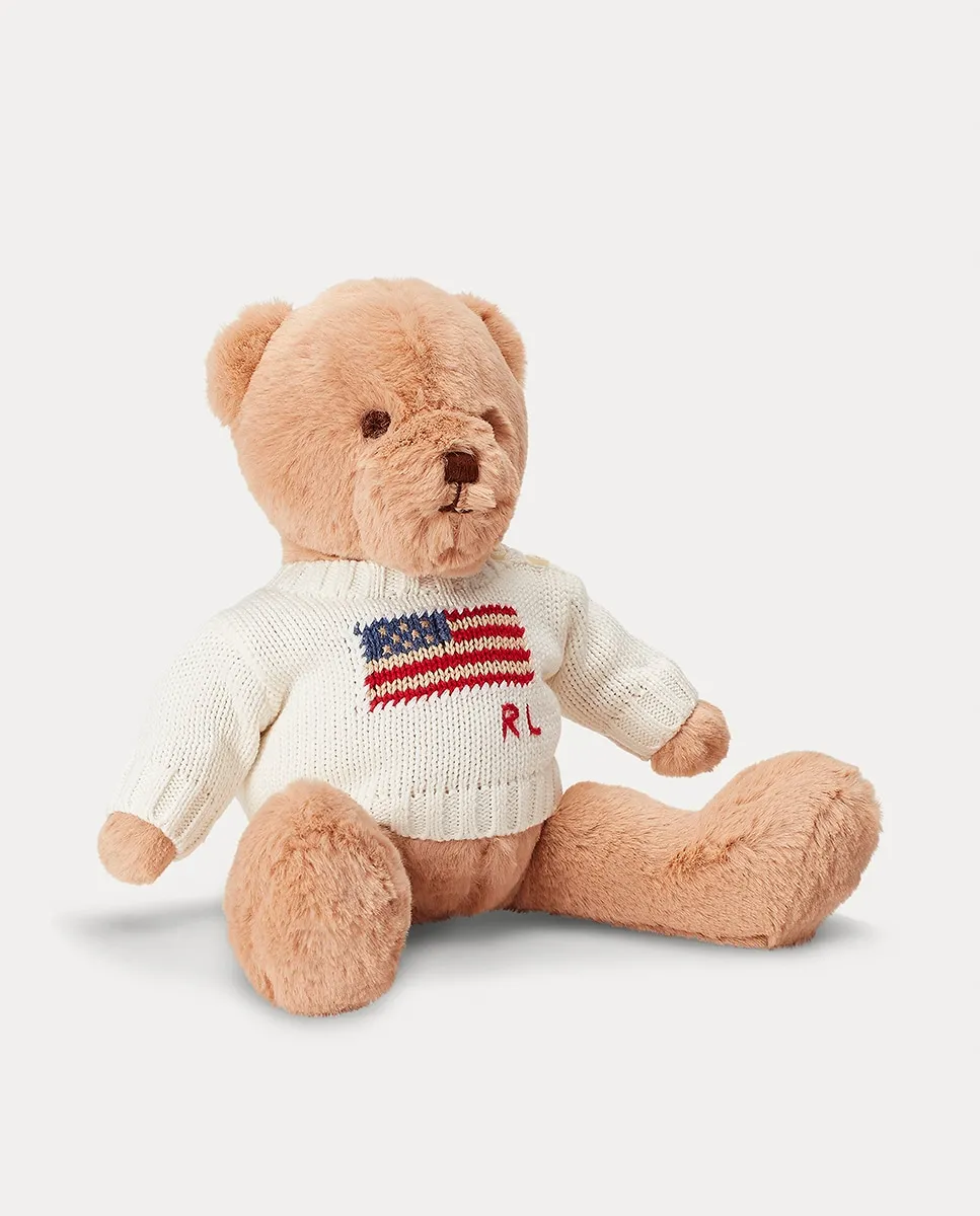 Маленький плюшевый медвежонок, Полярный в свитере с флагом Polo Ralph Lauren, светло-бежевый
Маленький плюшевый медвежонок, Полярный в свитере с флагом Polo Ralph Lauren, светло-бежевый