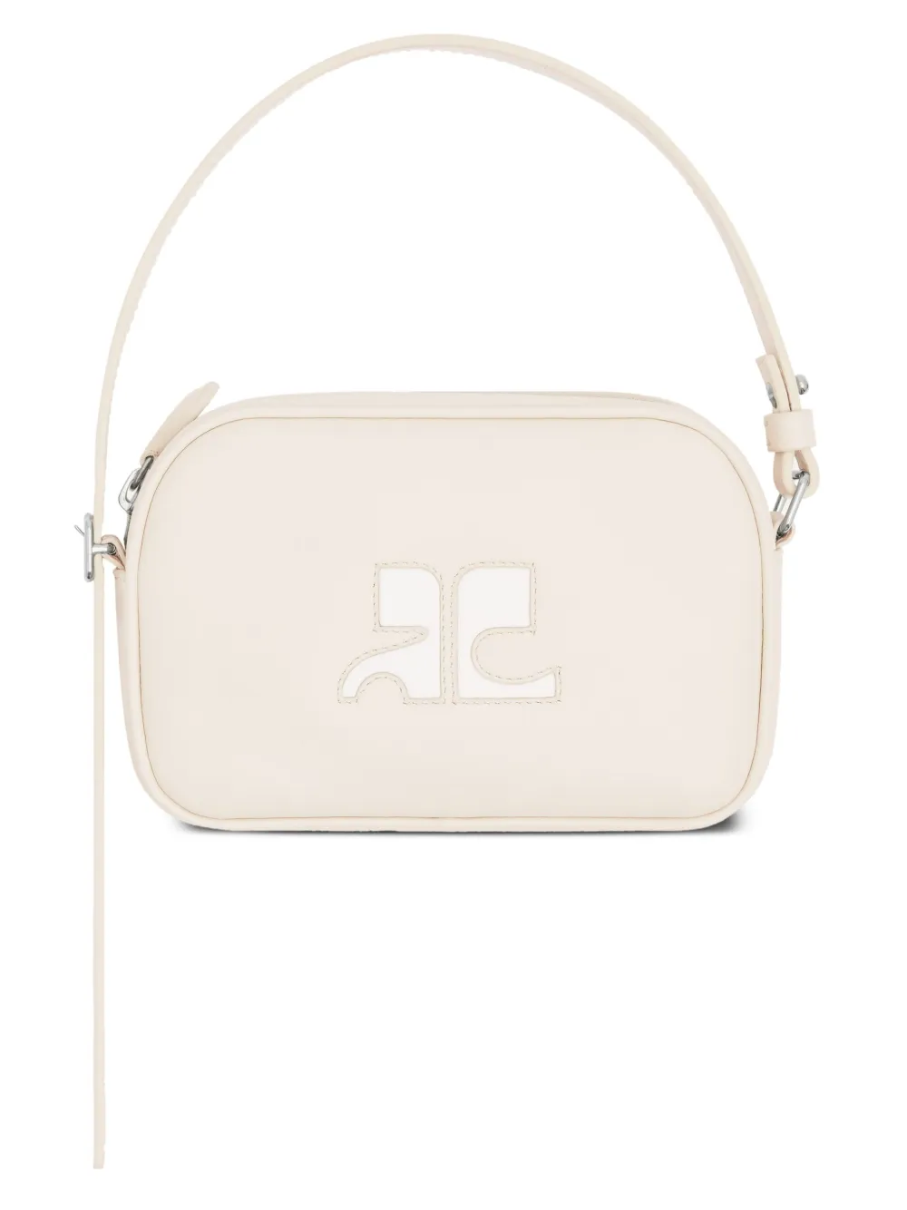 Сумка на плечо Camera с вышитым логотипом Courrèges, нейтральный 
Сумка на плечо Camera с вышитым логотипом Courrèges, нейтральный
