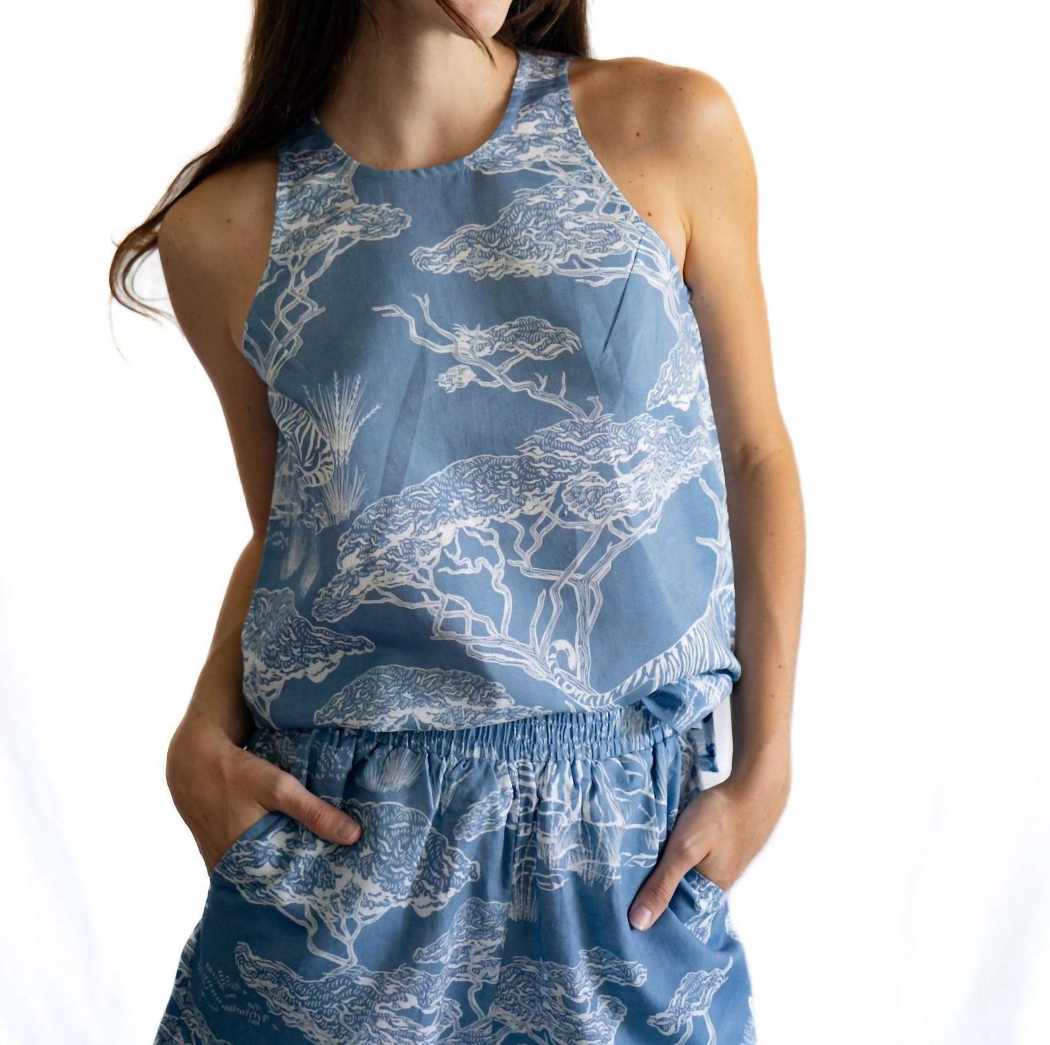 Топ-топ Safari светло-голубого цвета Las Sureñas, светло-голубой
Топ-топ Safari светло-голубого цвета Las Sureñas, светло-голубой