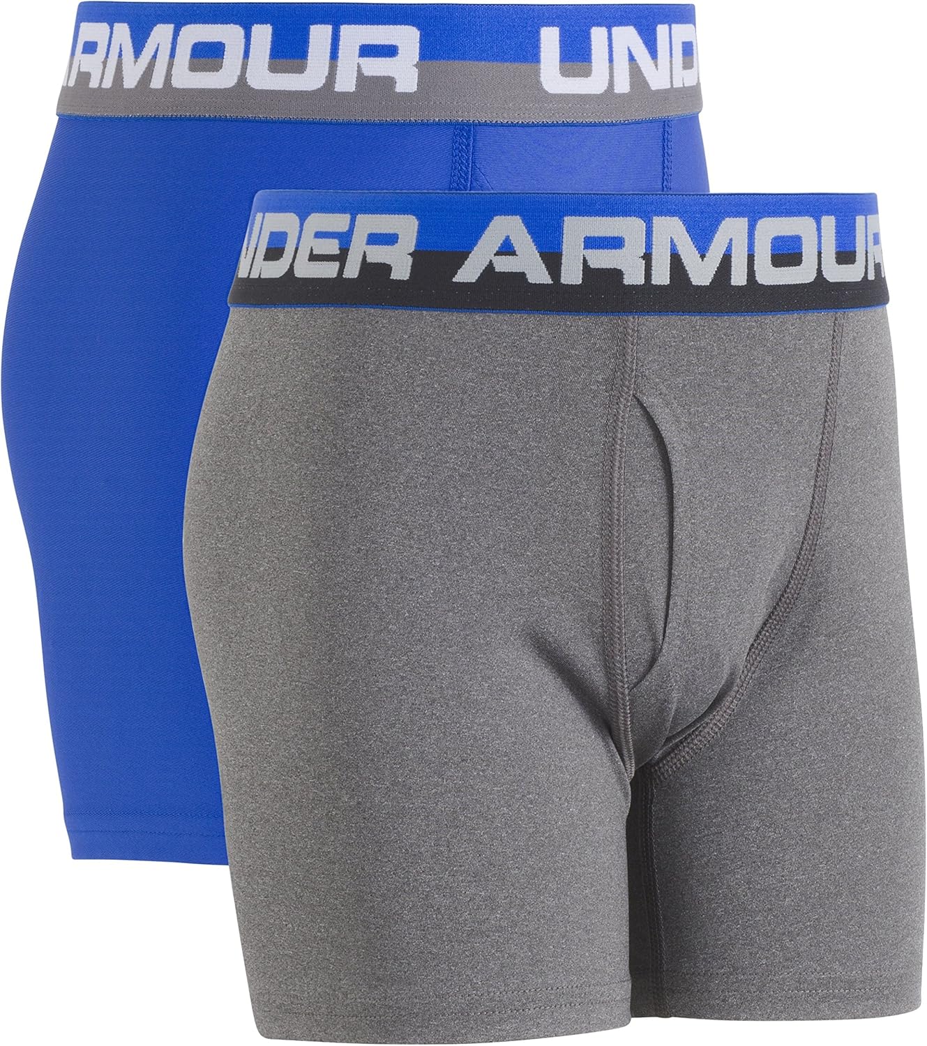 Боксеры-трусы для мальчиков Under Armour Performance, легкие и эластичные, Ultra Blue (27X67002-41)/Cool Grey
Боксеры-трусы для мальчиков Under Armour Performance, легкие и эластичные, Ultra Blue (27X67002-41)/Cool Grey