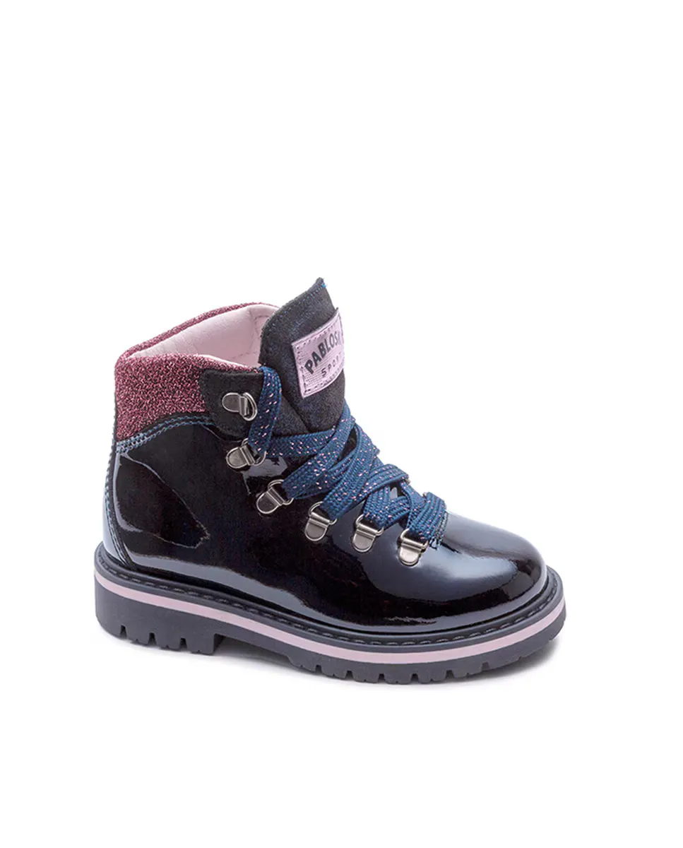 Кожаные сапоги для девочки со шнурками Pablosky, темно-синий
Кожаные сапоги для девочки со шнурками Pablosky, темно-синий