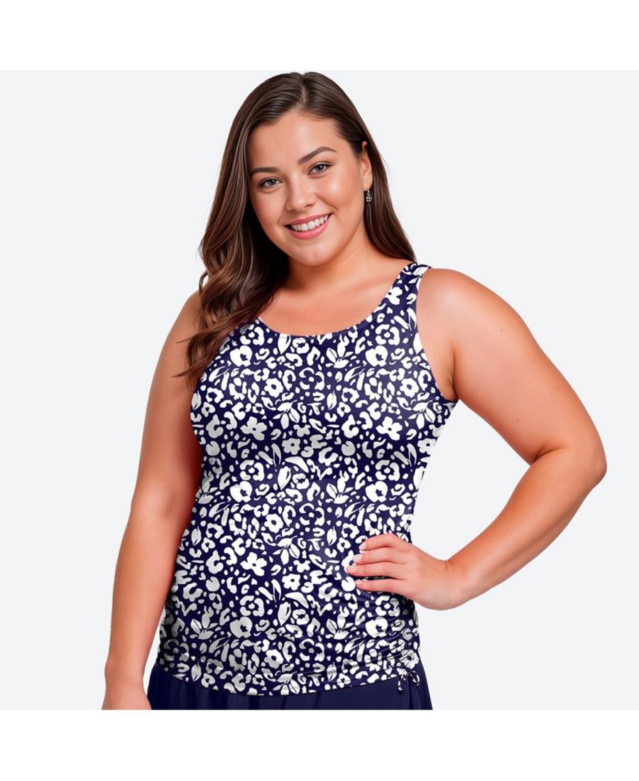 Купальник-танкини Maya больших размеров: верх со съемными чашечками и плавки Calypsa, Wild navy
Купальник-танкини Maya больших размеров: верх со съемными чашечками и плавки Calypsa, Wild navy