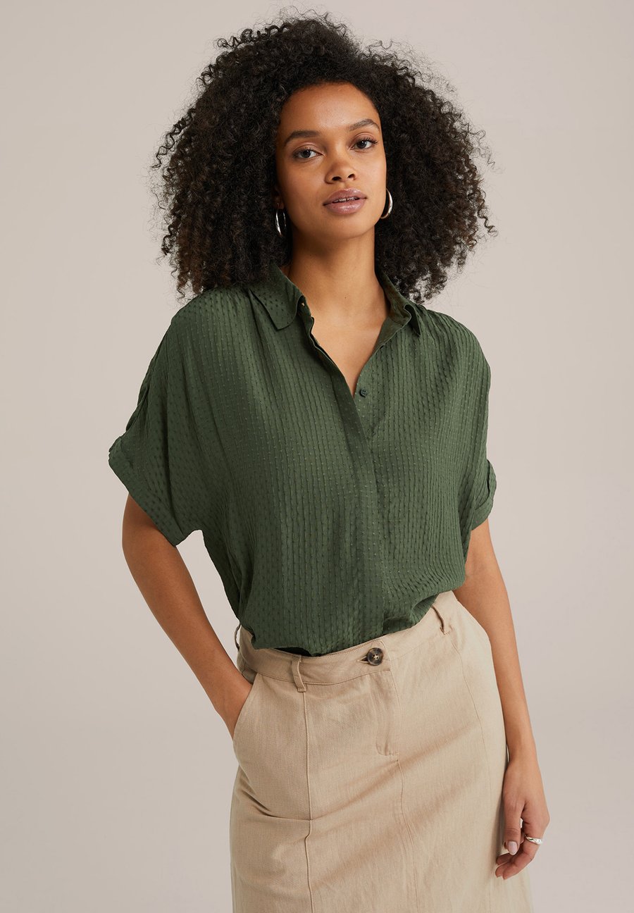 Блуза WE Fashion Button-down blouse, Dark Green
Блуза WE Fashion Button-down blouse, Dark Green