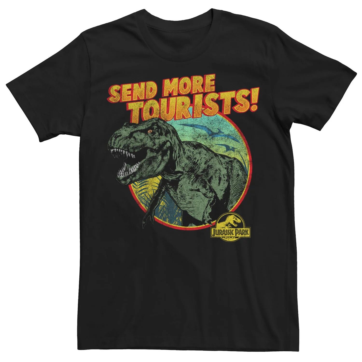 Мужская футболка Парк Юрского Периода T-Rex Отправить Больше Туристов Licensed Character, черный
Мужская футболка Парк Юрского Периода T-Rex Отправить Больше Туристов Licensed Character, черный
