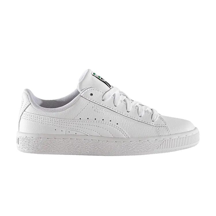 Кроссовки Puma Basket Classic LFS Jr 'Triple White', белый
Кроссовки Puma Basket Classic LFS Jr 'Triple White', белый