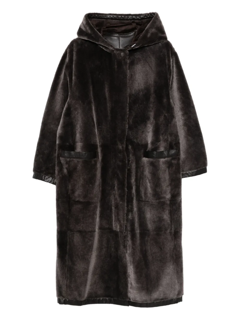 Пальто с капюшоном Giorgio Armani, коричневый
Пальто с капюшоном Giorgio Armani, коричневый