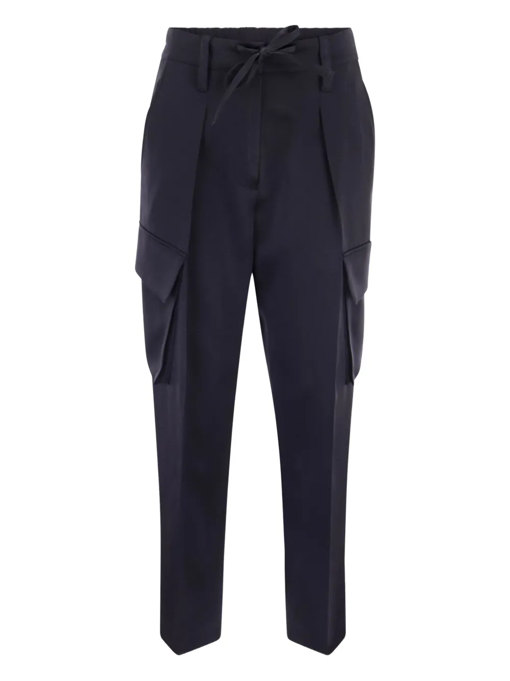Брюки карго с кулиской Brunello Cucinelli, синий
Брюки карго с кулиской Brunello Cucinelli, синий