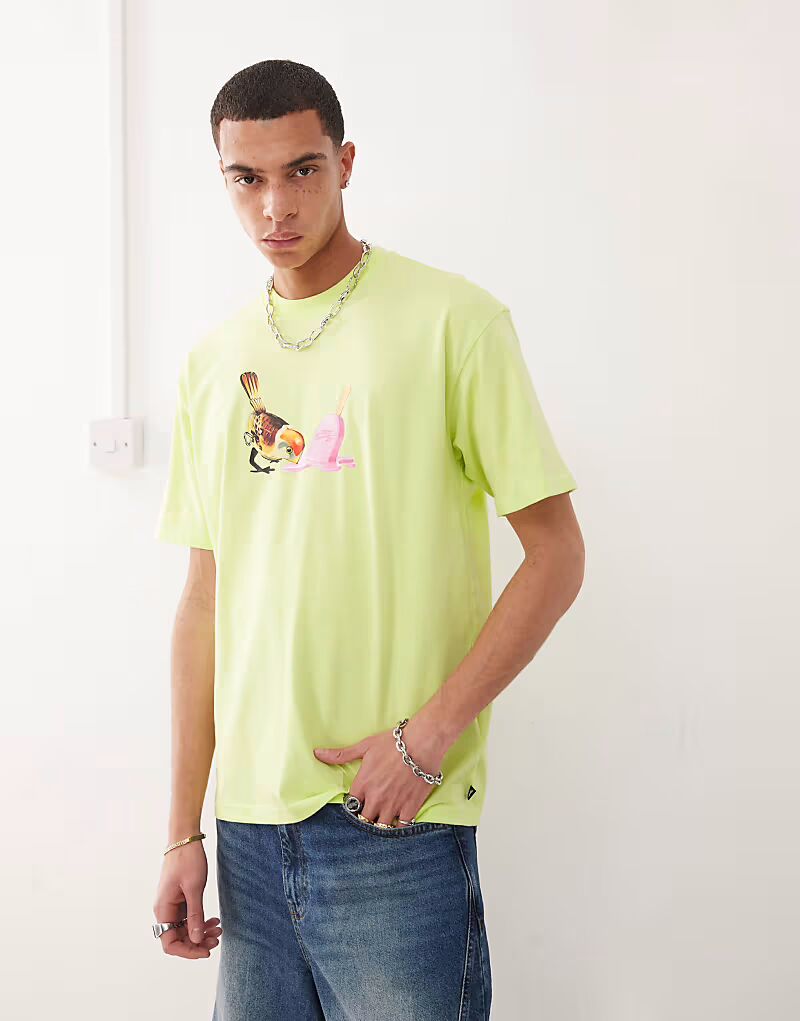 Футболка с графическим принтом Nike SB зеленого цвета
Футболка с графическим принтом Nike SB зеленого цвета