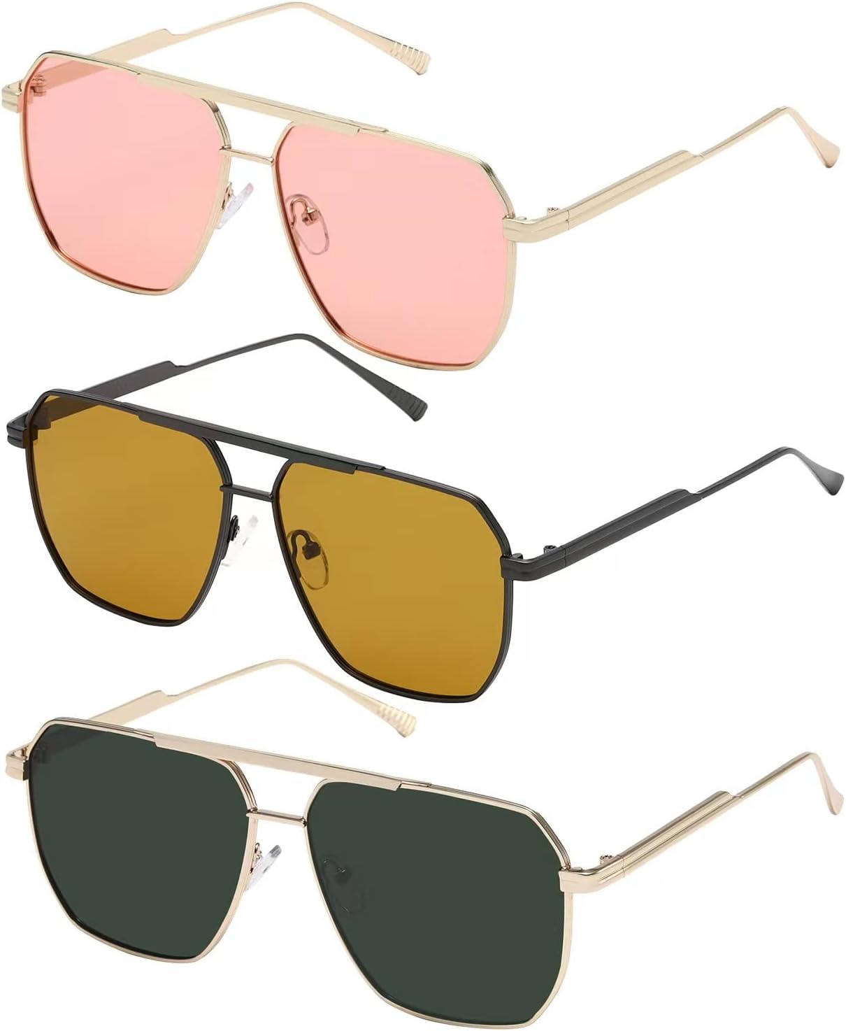 Солнцезащитные очки MASDUN Retro Oversized Square Polarized для женщин и мужчин, винтажные, с защитой от УФ-излучения UV400, классические металлические, Gold / Pink + Gray / Yellow + Gold / Dark Green
Солнцезащитные очки MASDUN Retro Oversized Square Polarized для женщин и мужчин, винтажные, с защитой от УФ-излучения UV400, классические металлические, Gold / Pink + Gray / Yellow + Gold / Dark Green