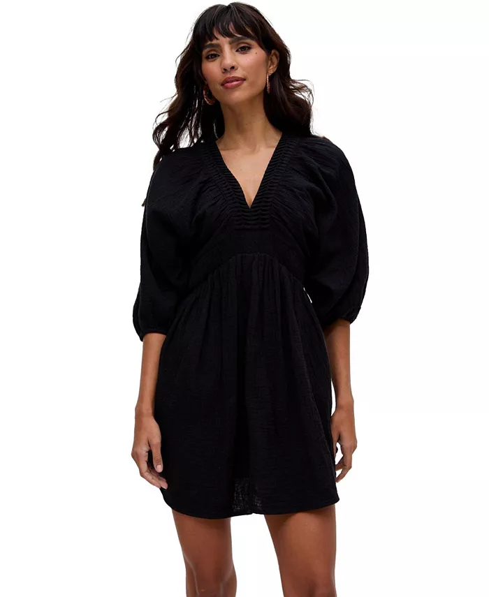 Женское платье миди Soipoi со сборками и v-образным вырезом Raffya, черный
Женское платье миди Soipoi со сборками и v-образным вырезом Raffya, черный