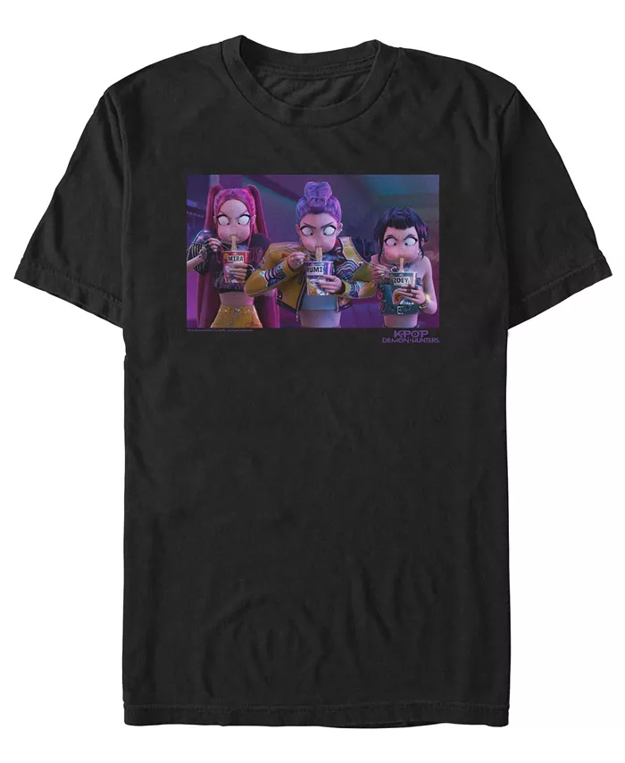 Мужская футболка K-Pop Demon Hunters Eating Fifth Sun, черный
Мужская футболка K-Pop Demon Hunters Eating Fifth Sun, черный