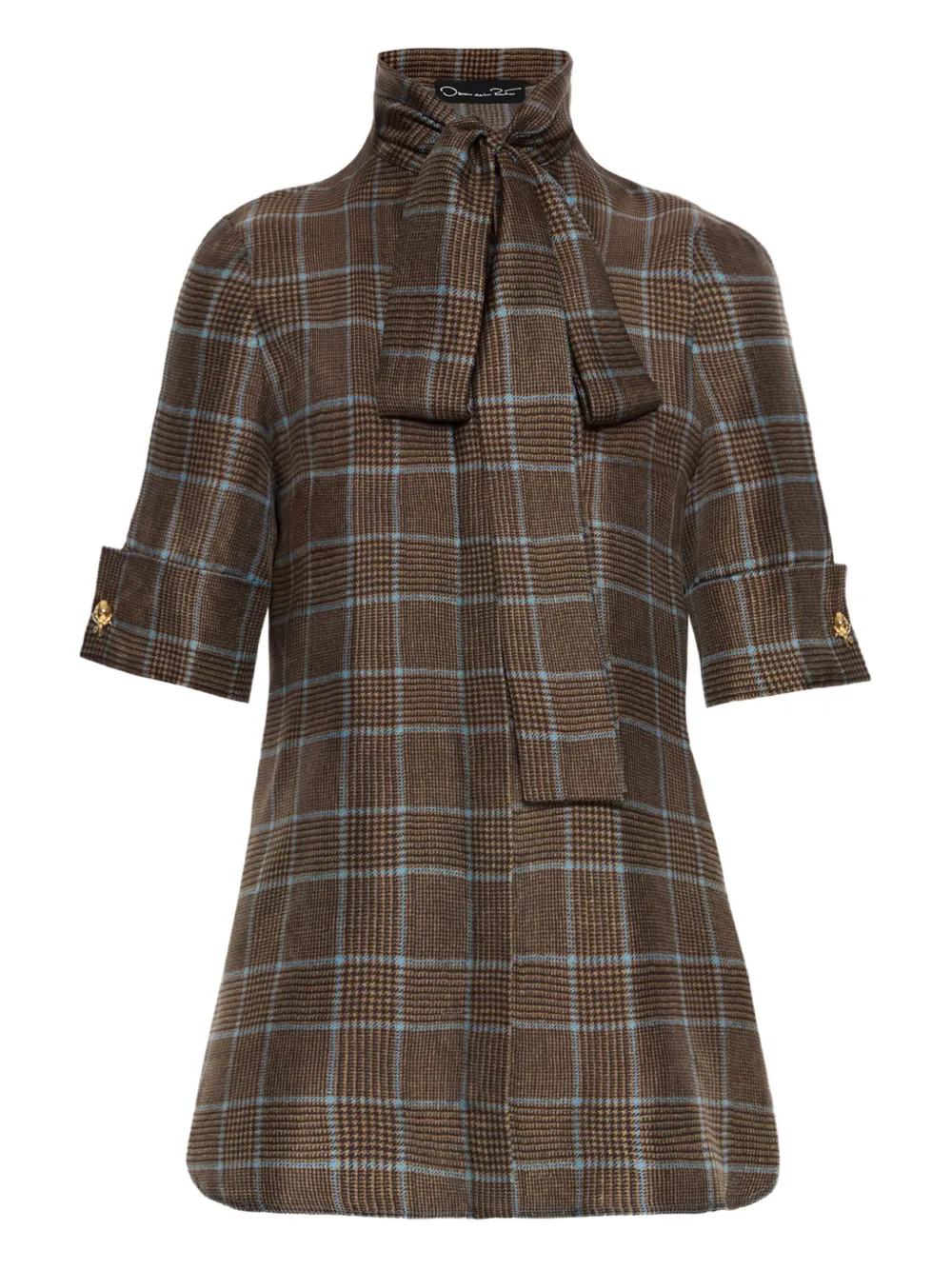 Блузка в клетку Prince of Wales с завязками Oscar de la Renta, коричневый
Блузка в клетку Prince of Wales с завязками Oscar de la Renta, коричневый
