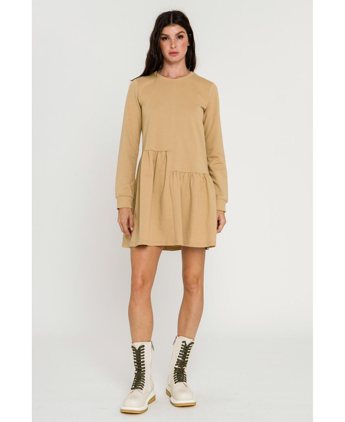 Женское трикотажное платье с несбалансированным швом English Factory
Женское трикотажное платье с несбалансированным швом English Factory