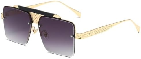 Винтажные большие квадратные солнцезащитные очки 2026 года для женщин и мужчин, увеличенного размера, в металлической оправе, модные и стильные, в стиле уличной моды MTZJH, C5
Винтажные большие квадратные солнцезащитные очки 2026 года для женщин и мужчин, увеличенного размера, в металлической оправе, модные и стильные, в стиле уличной моды MTZJH, C5