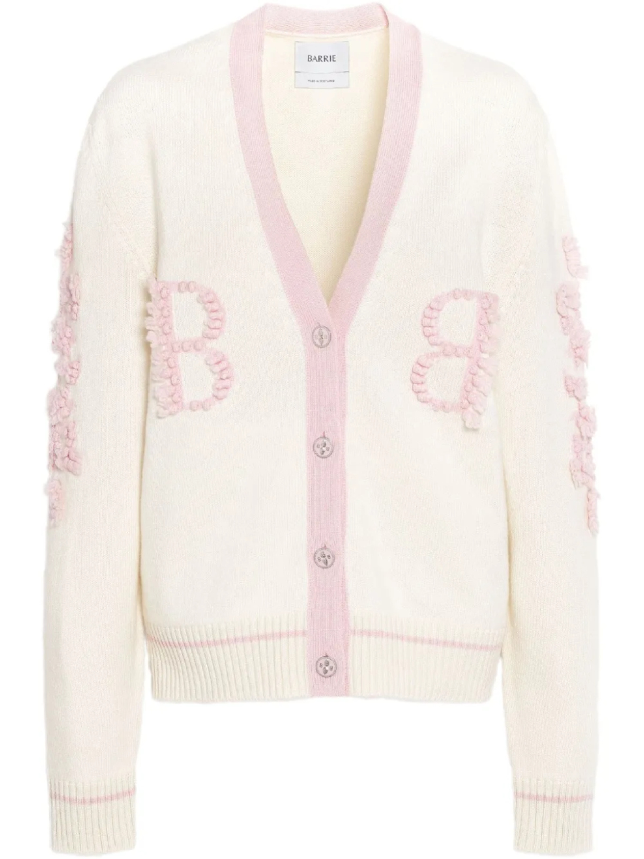 Кардиган с вышитым логотипом Barrie, белый
Кардиган с вышитым логотипом Barrie, белый