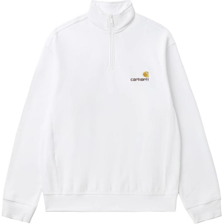 Полузип худи с американской надписью Carhartt WIP, белый
Полузип худи с американской надписью Carhartt WIP, белый