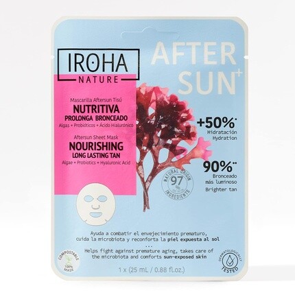 Маска для лица после загара Iroha Nature с водорослями, пробиотиками и гиалуроновой кислотой – питает и продлевает загар – увлажненная, укрепленная и сияющая кожа – антивозрастной эффект
Маска для лица после загара Iroha Nature с водорослями, пробиотиками и гиалуроновой кислотой – питает и продлевает загар – увлажненная, укрепленная и сияющая кожа – антивозрастной эффект